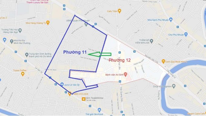 Phuong 12 sap nhap vao phuong 11 quan 3 tphcm