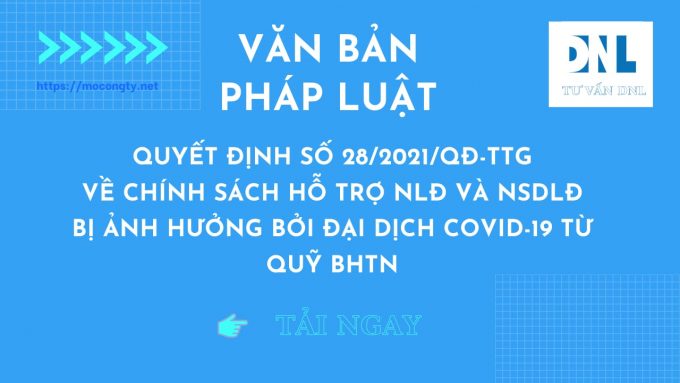 Quyết định số 28/2021/QĐ-TTg