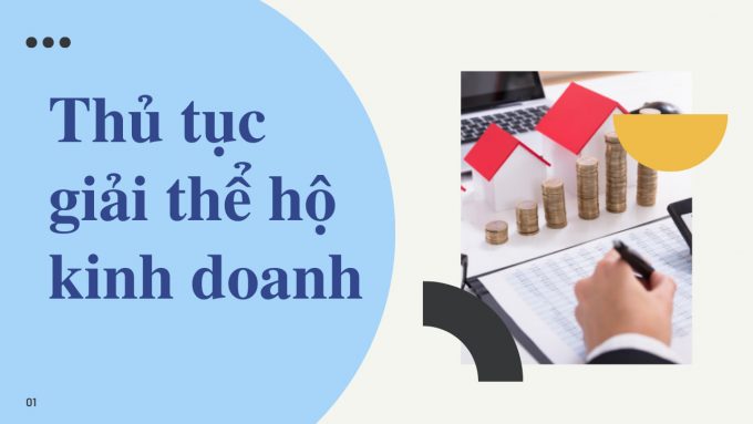 Thủ tục giải thể hộ kinh doanh