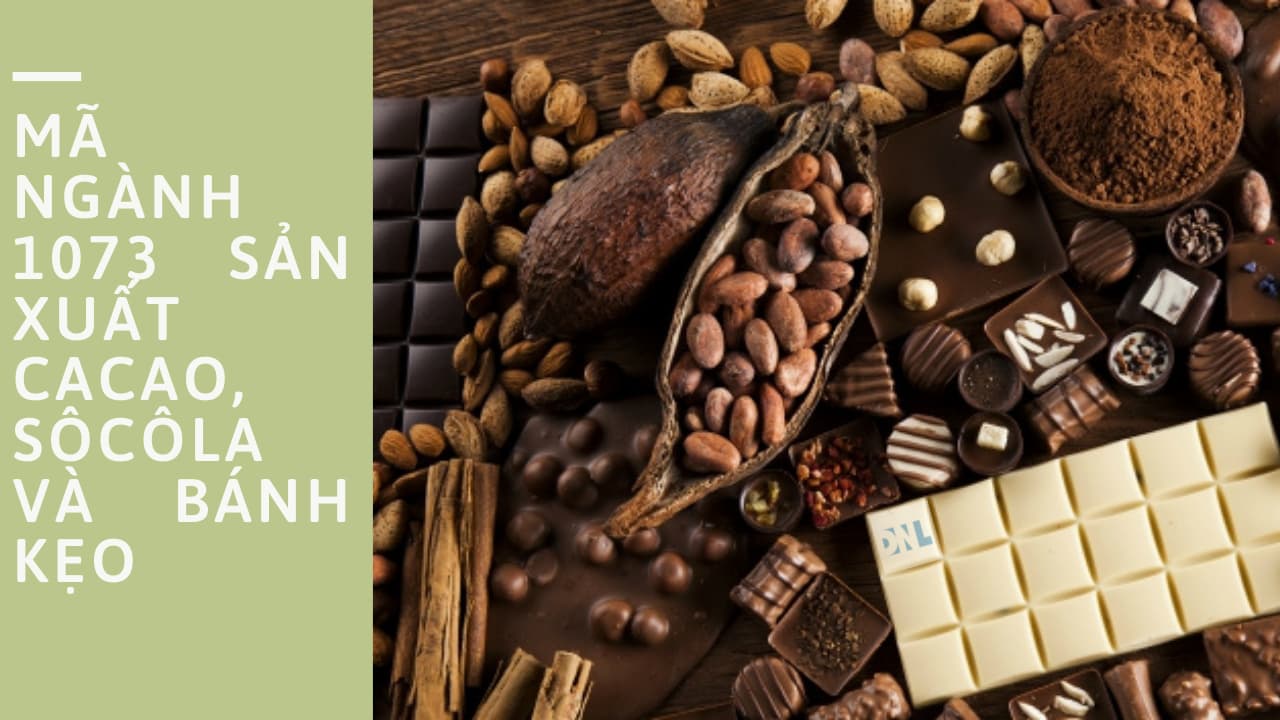 Mã ngành 1073 Sản xuất cacao, sôcôla và bánh kẹo