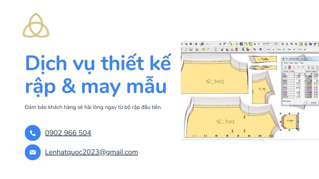 Dịch vụ thiết kế rập và may mẫu