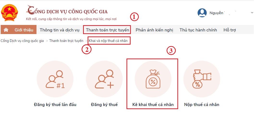 Ke khai thue ca nhan