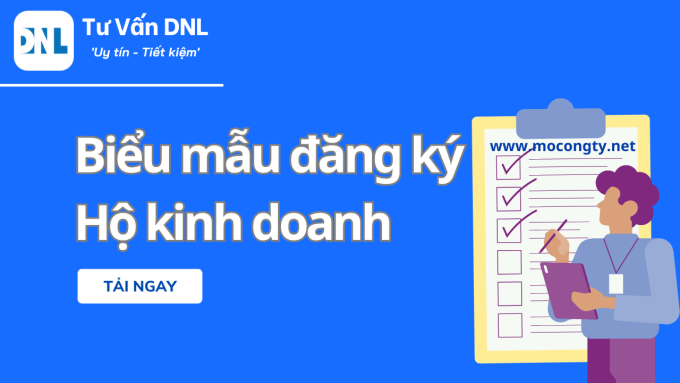 Danh mục biểu mẫu đăng ký Hộ kinh doanh