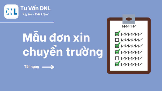 Mẫu đơn xin chuyển trường