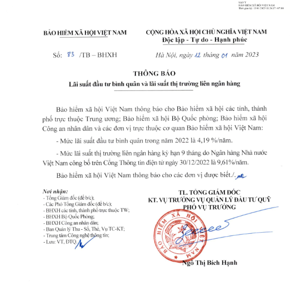 Tỷ lệ tính lãi chậm nộp BHXH năm 2023 1 Muc lai xuat cham nop bhxh