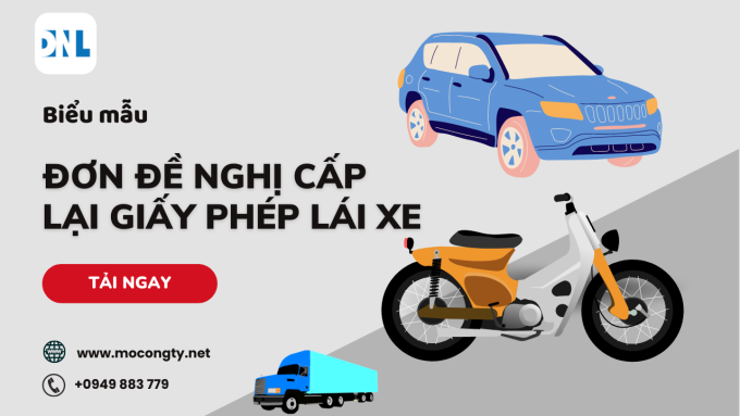 Mẫu đơn đề nghị cấp lại giấy phép lái xe