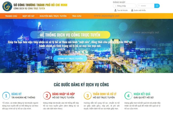 Thông tin liên hệ Sở Công Thương TPHCM