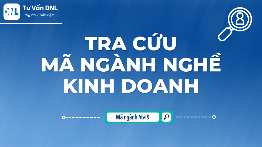 Tra cứu mã ngành nghề kinh doanh