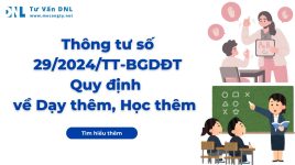 Thông tư số 29/2024/TT-BGDĐT quy định về dạy thêm học thêm năm 2025