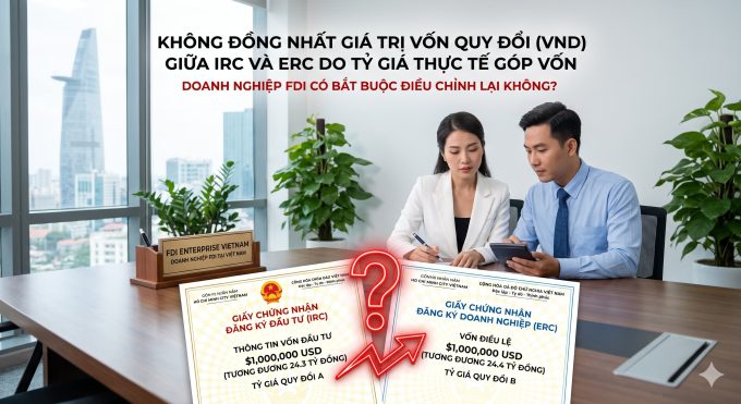 Lệch vốn quy đổi VND giữa IRC và ERC tại doanh nghiệp FDI: Có bắt buộc điều chỉnh không?