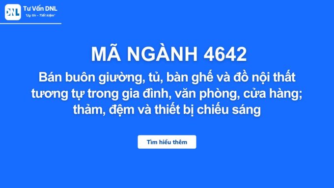 Bán buôn giường, tủ, bàn ghế và đồ nội thất tương tự trong gia đình, văn phòng, cửa hàng; thảm, đệm và thiết bị chiếu sáng