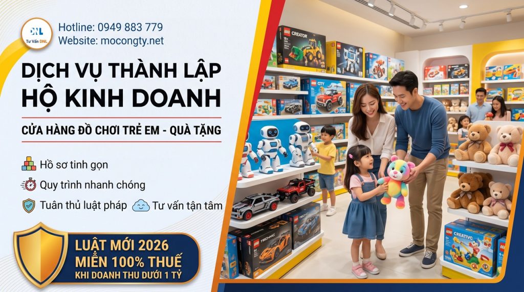 Thành Lập Hộ Kinh Doanh Cửa Hàng Đồ Chơi Trẻ Em